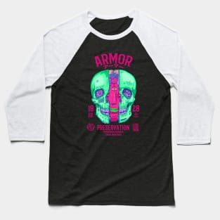 Galaxian Armor Skull Baseball T-Shirt